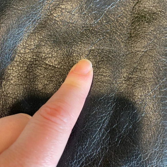 Samantha Scott Black Leather Wristlet Clutch Bag - Picture 4 of 10